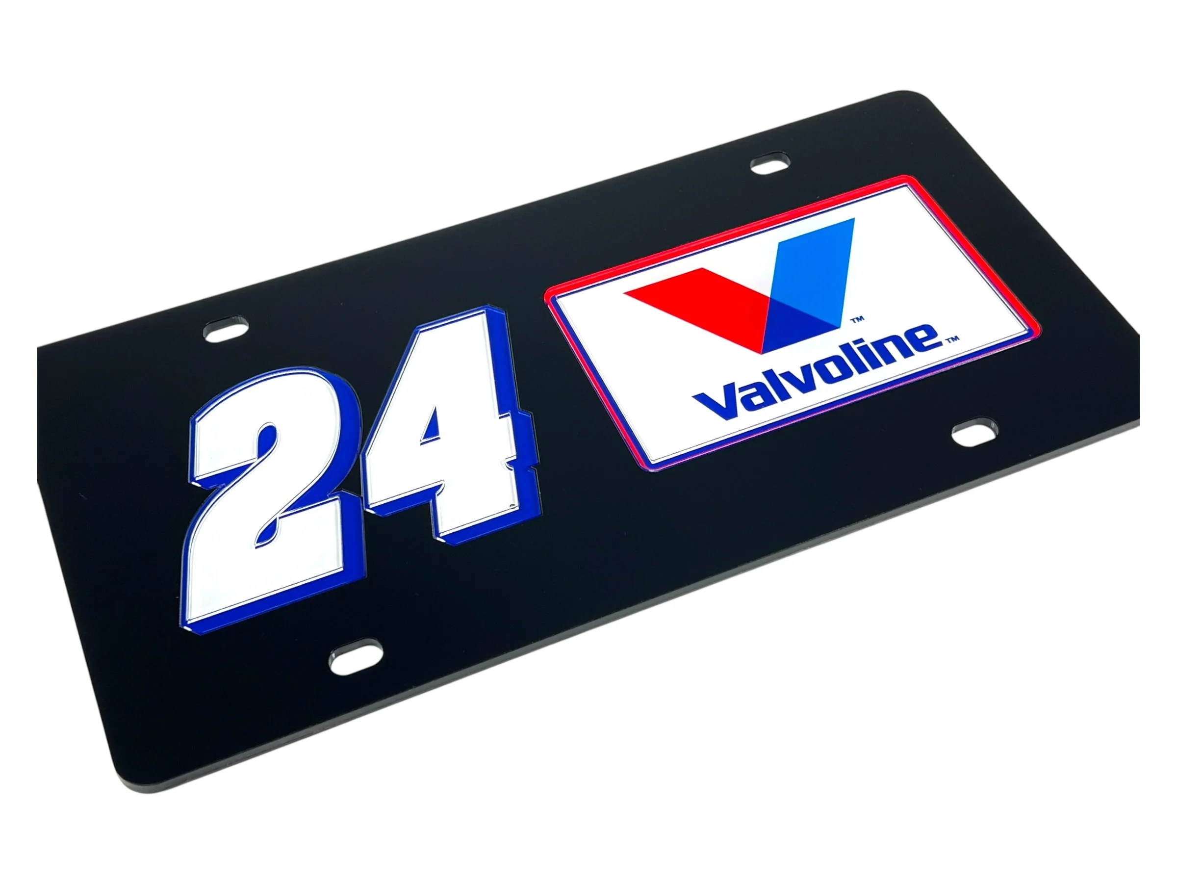 William Byron #24 Valvoline Acrylic License Plate - Image 3