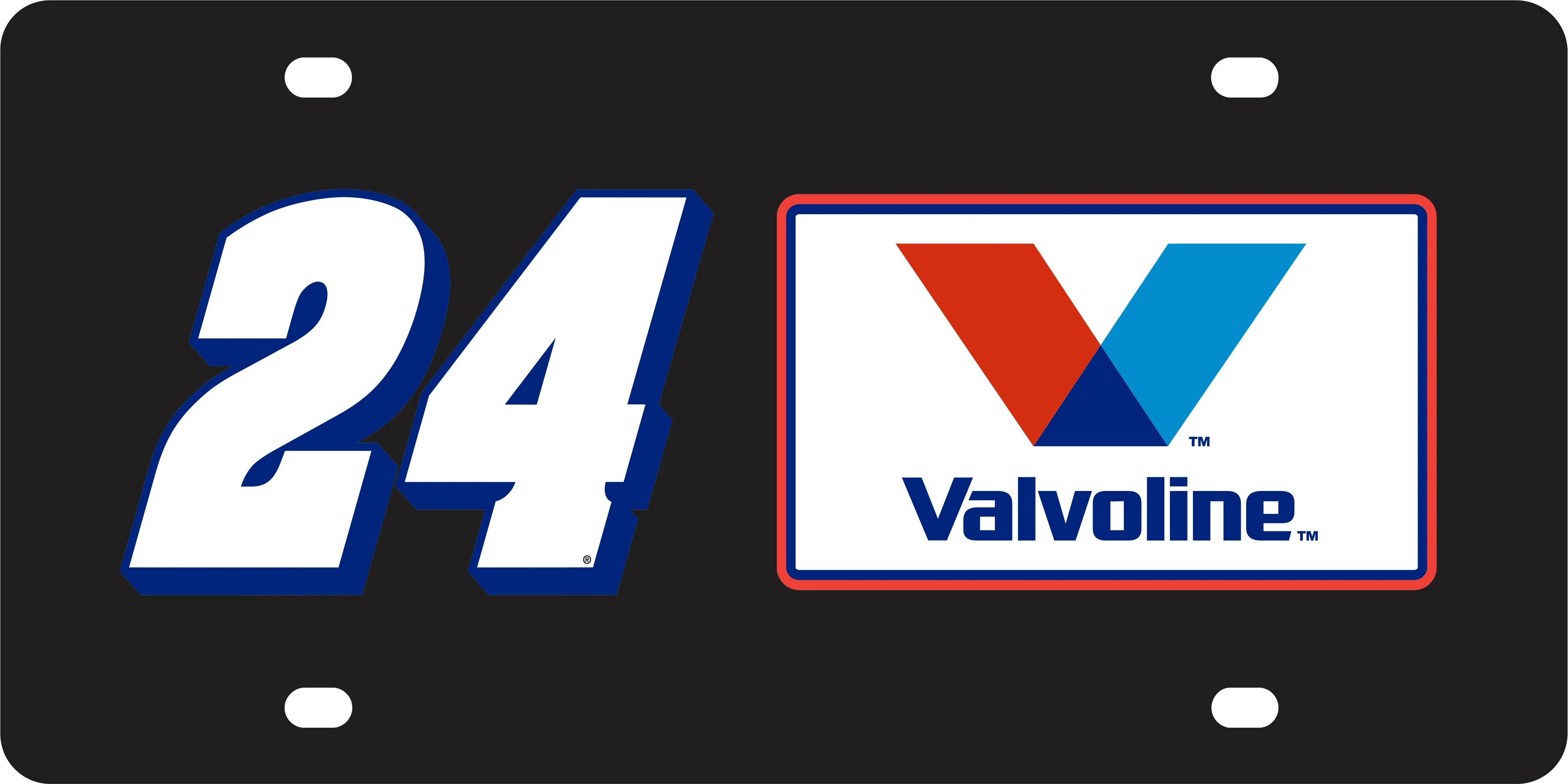 William Byron #24 Valvoline Acrylic License Plate - Image 5