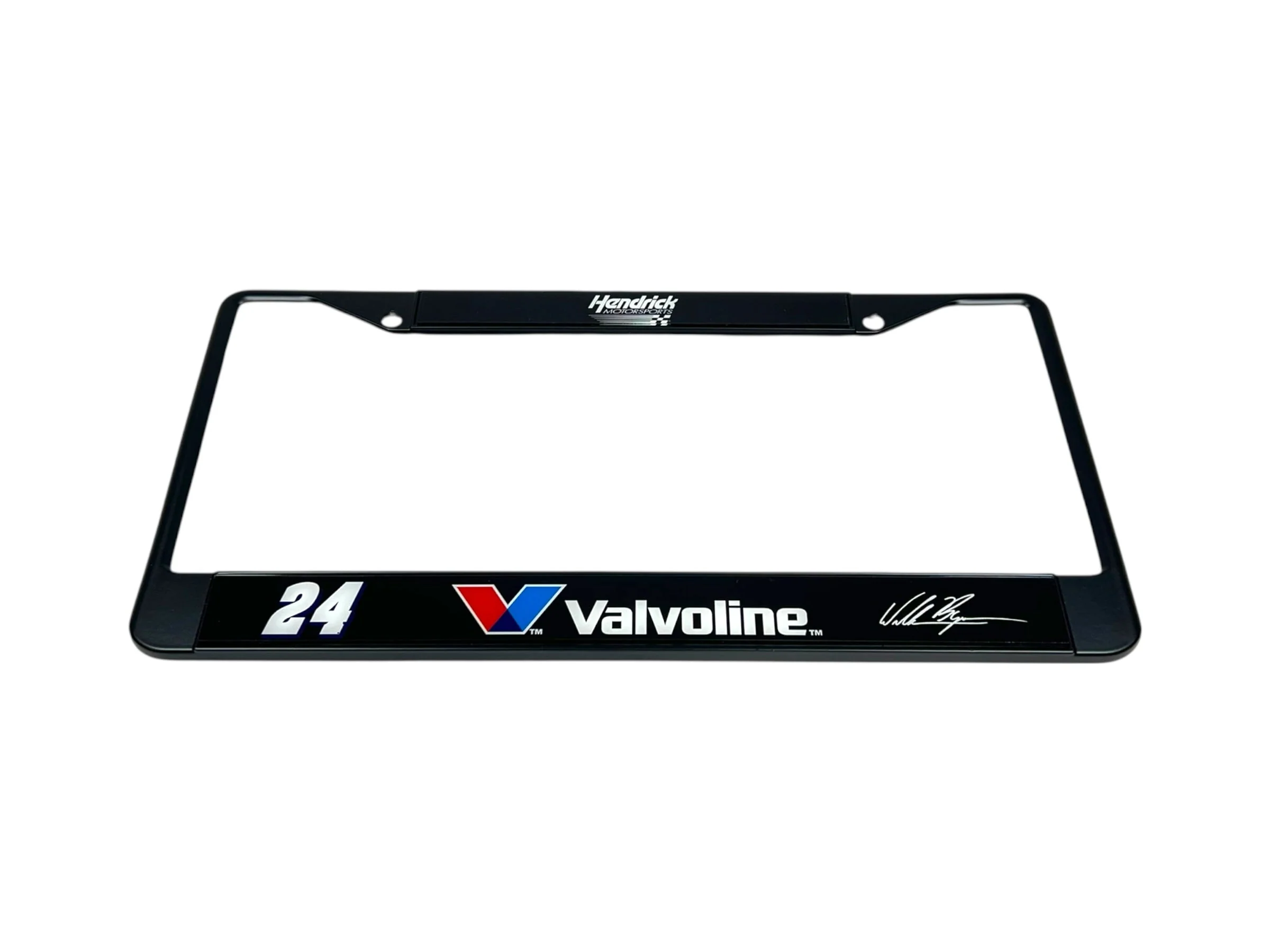 William Byron #24 Valvoline Black License Plate Frame - Image 2
