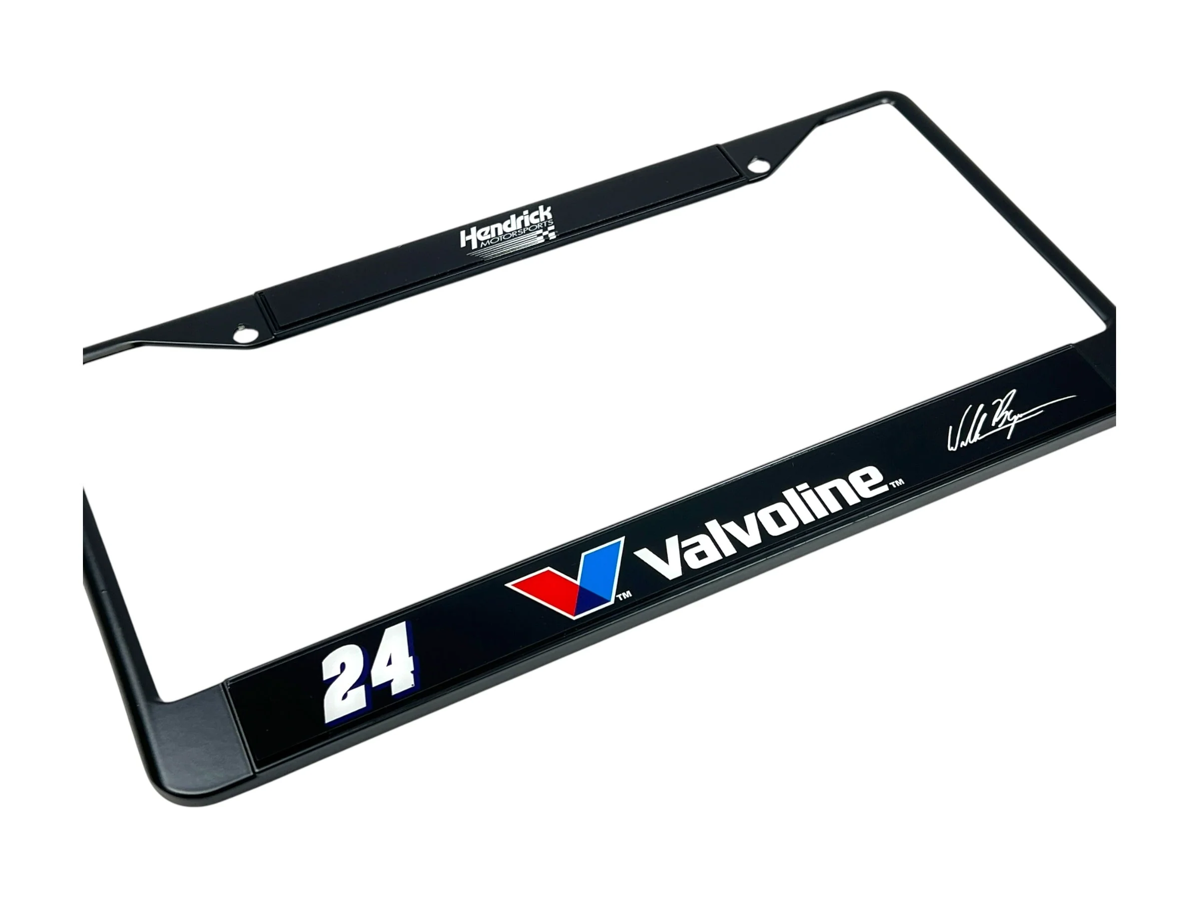 William Byron #24 Valvoline Black License Plate Frame - Image 3