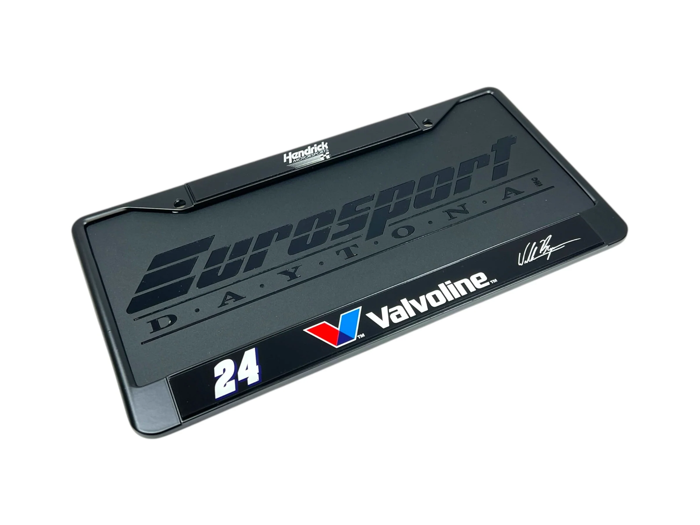 William Byron #24 Valvoline Black License Plate Frame - Image 4